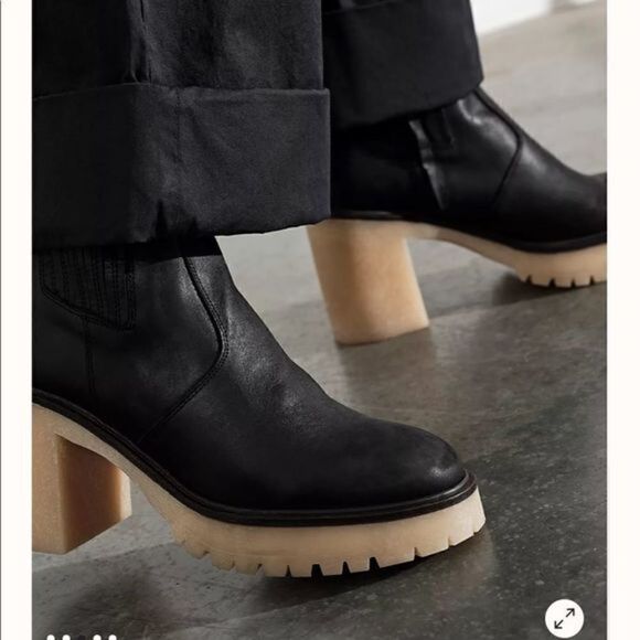 Free People James Black Chelsea Boot EU 37 US 6.5 - Picture 1 of 10